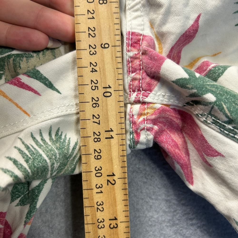 Arizona Jean Co Cargo Shorts Mens 36 Tropical Floral Hawaiian 100% Cotton Casual - Picture 6 of 8